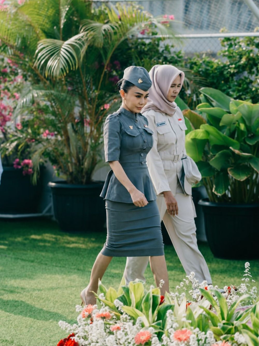 Momen Yuni Shara pimpin upacara HUT RI di sekolah miliknya, murid PAUD jadi petugas dengan apiknya