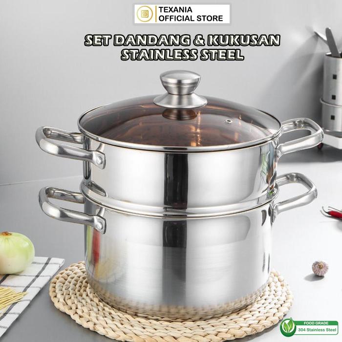 5 Rekomendasi panci stainless susun cocok untuk dapur sempit dengan review bagus, ringkas & awet lama