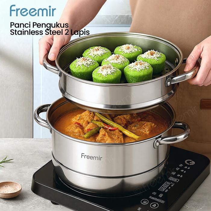 5 Rekomendasi panci stainless susun cocok untuk dapur sempit dengan review bagus, ringkas & awet lama
