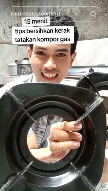 Tungku kompor penuh kerak bisa dibersihkan tanpa air panas, coba racikan ini