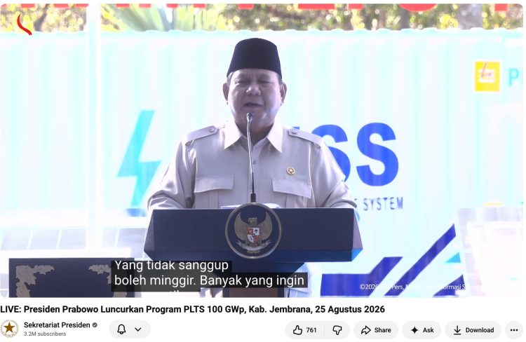 Prabowo soal menteri tetap kerja saat libur: Itu risiko pengabdian, tak sanggup boleh minggir