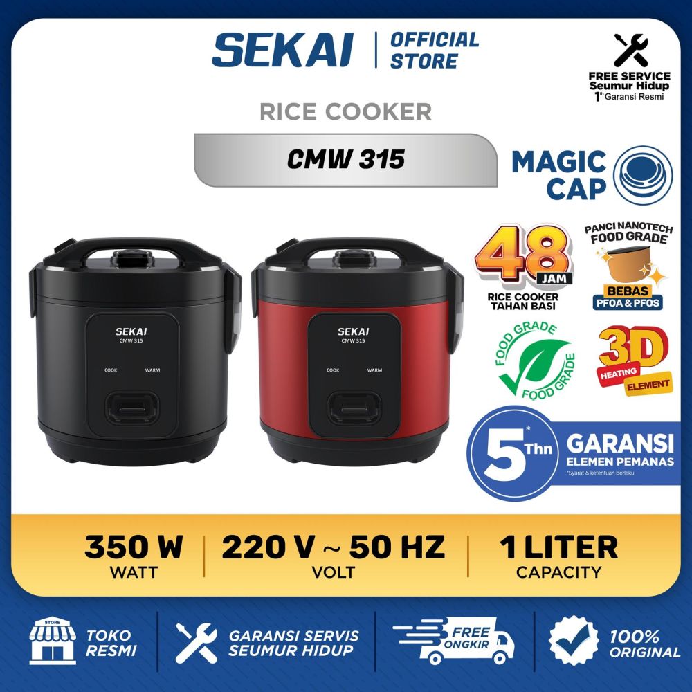 5 Rekomendasi rice cooker stainless steel reviewnya bagus di bawah Rp 500 ribu, awet dan tahan lama