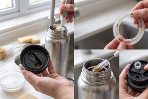 Botol minum berbau apek setelah disimpan? Jangan cuma cuci bagian dalam, cek 4 bagian ini