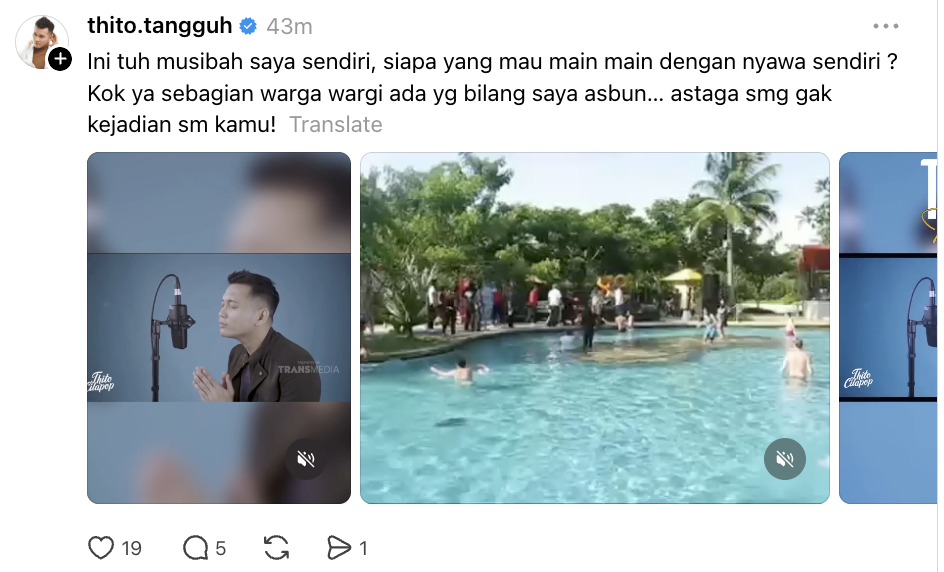Kabar pelantun lagu “Duhai cinta, tataplah aku di sini”, lama vakum usai kesetrum kini kembali nyanyi