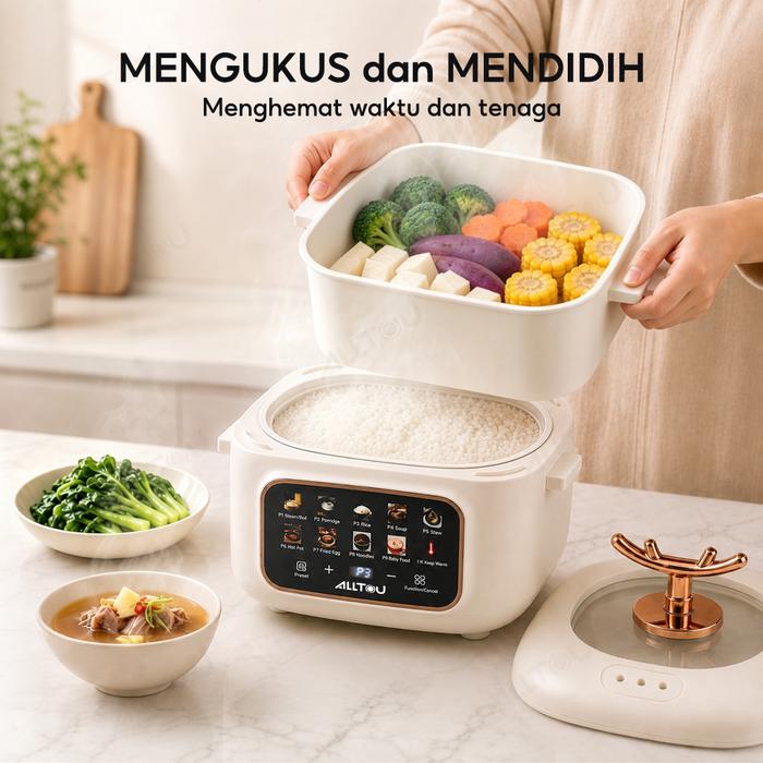5 Rekomendasi rice cooker digital di bawah Rp 400 ribu nan kaya fitur dan review bagus, awet tahunan