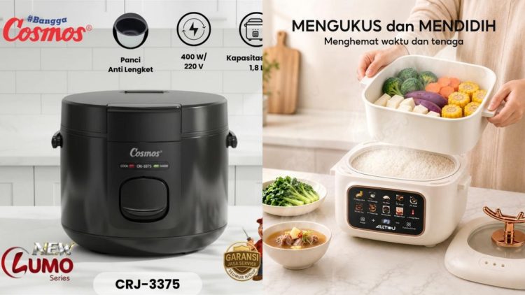5 Rekomendasi rice cooker digital di bawah Rp 400 ribu yang kaya fitur dan review bagus, awet tahunan
