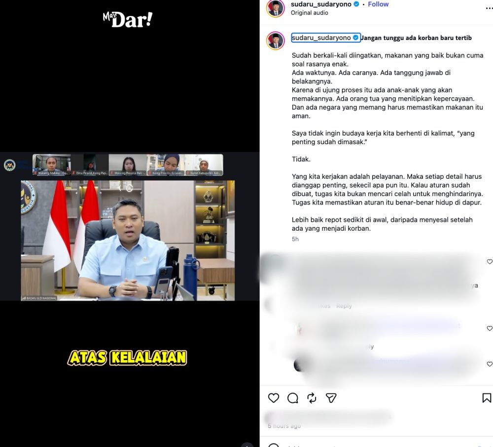 Kronologi santri di Sidoarjo keracunan MBG menurut BGN, makanan matang pukul 05.00 baru diantar siang