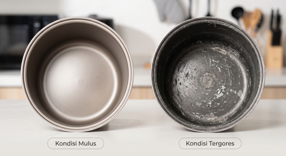Centong nasi plastik vs stainless steel, mana yang bikin nasi tak cepat lengket dan berkerak?