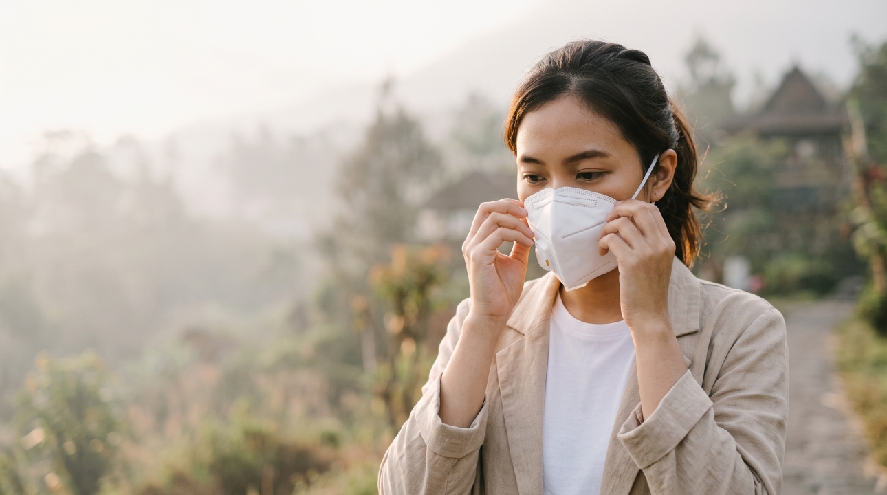 Masker COVID ternyata nggak otomatis ampuh buat abu Anak Krakatau, ini penjelasannya