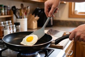 Sutil stainless vs silikon, mana yang lebih aman untuk wajan antilengket?