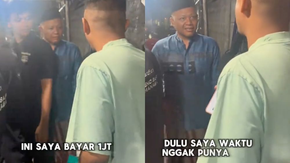 Pernah makan nasi goreng 20 kali tak bayar, pria ini kembali bawa Rp1 juta, pedagang justru tak enak