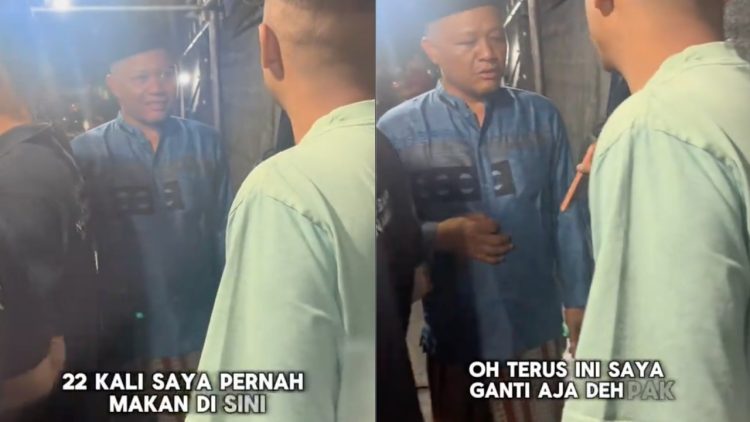 Pernah makan nasi goreng 20 kali tak bayar, pria ini kembali bawa Rp1 juta, pedagang justru tak enak