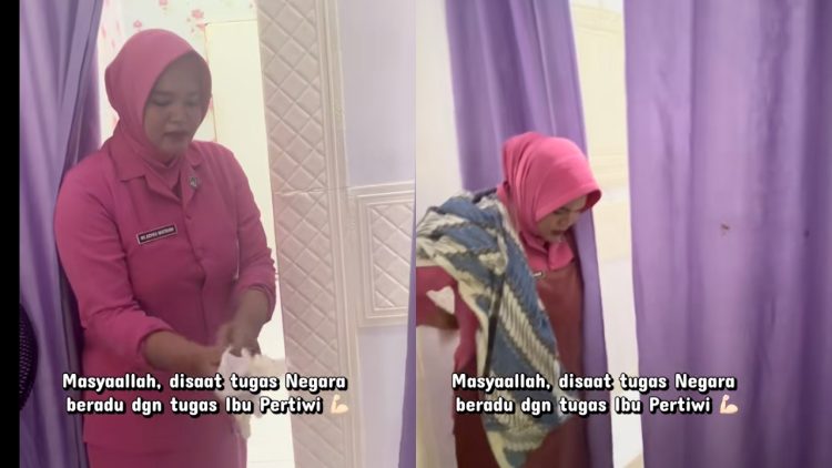 Sudah rapi berseragam Bhayangkari, bidan ini mendadak harus tangani persalinan bayi prematur 7 bulan