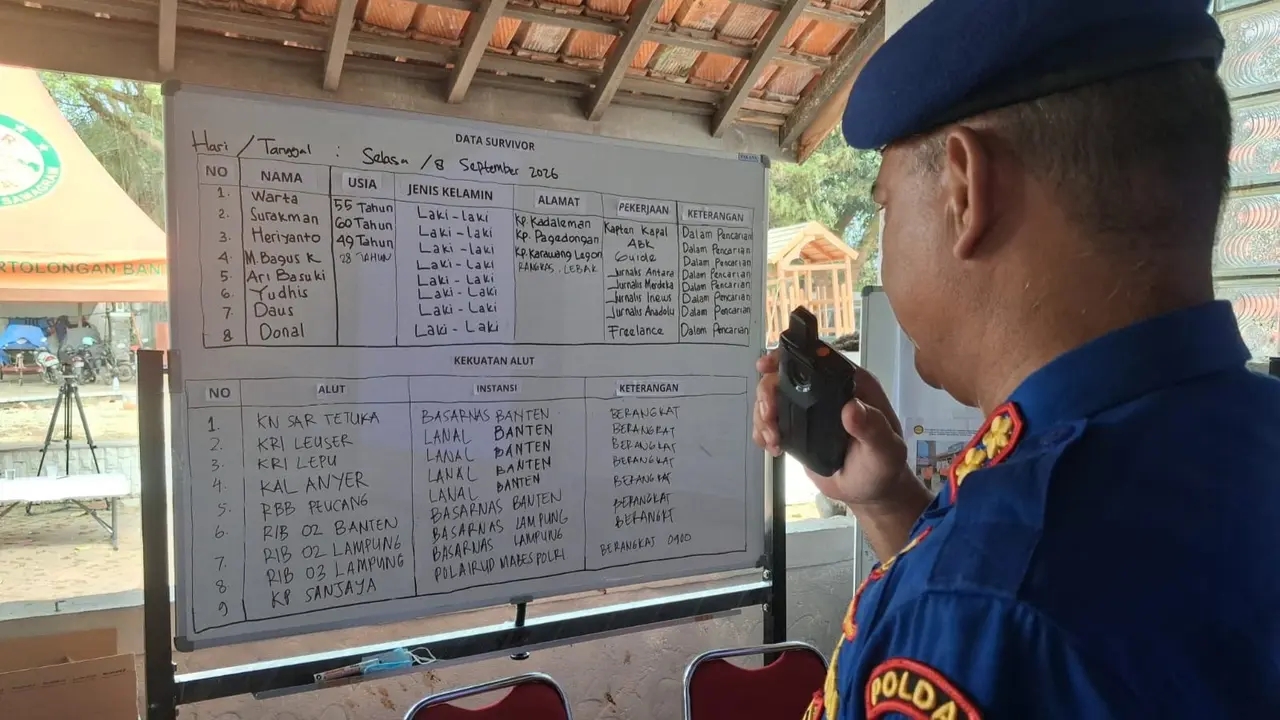 Merdeka.com berkoordinasi dengan Basarnas dalam proses pencarian jurnalis hilang kontak di Selat Sunda