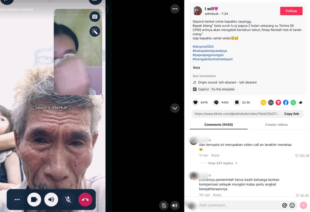 Sosok Wili Mbuik ASN yang jadi korban KKB di mata keluarga, sopan dan selalu perhatikan sang ayah