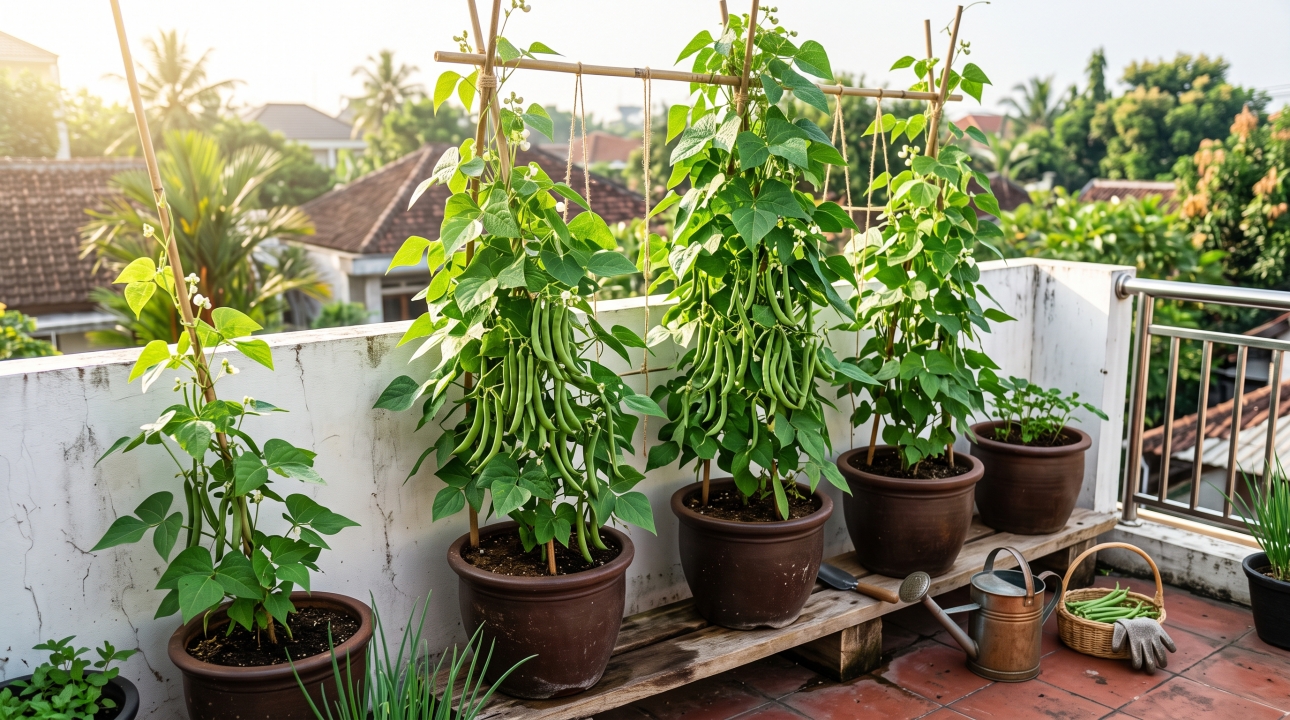 Cara menanam buncis di pot, dari pilih benih hingga bisa dipanen