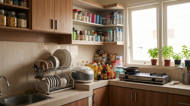 Dapur sempit terasa makin penuh? Cek 7 barang yang sering salah tempat