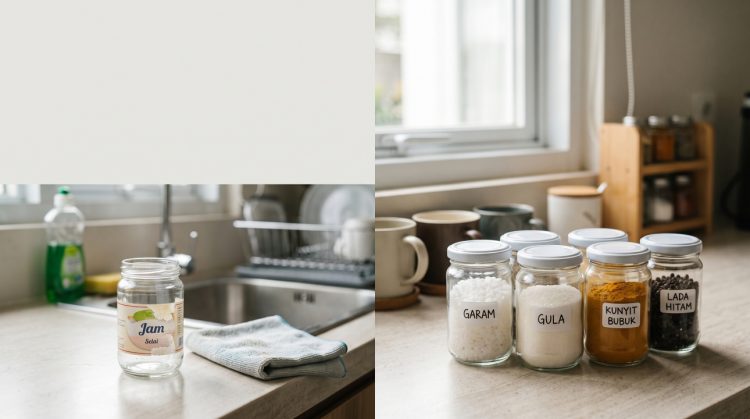 Wadah bekas selai jangan langsung dibuang, bisa dipakai menyimpan bahan dapur tertentu