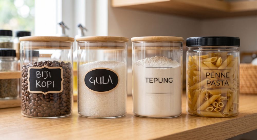 Toples kaca vs plastik untuk bahan kering, mana yang lebih praktis?