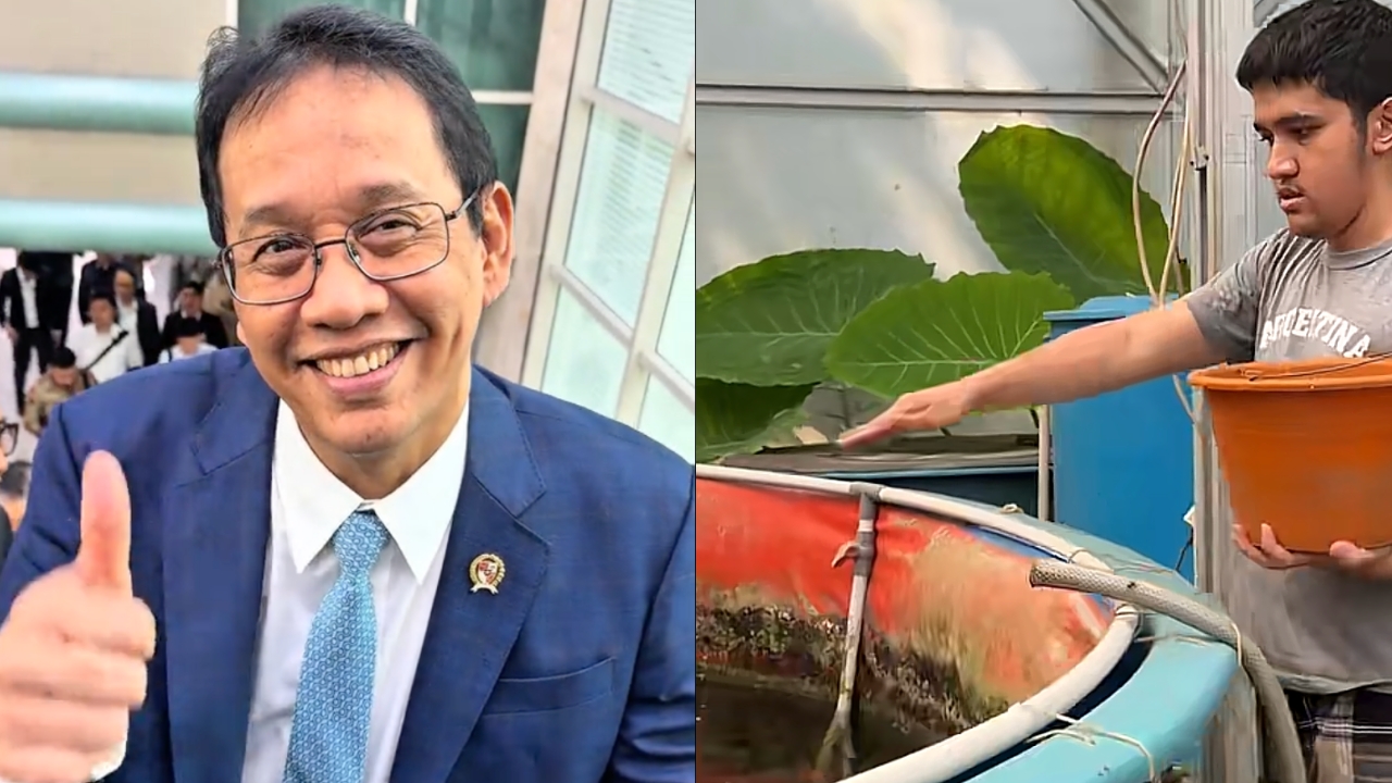 Purbaya mau mancing di rumah, intip 7 potret kolam ikan unggahan sang anak, disebut tinggal serok aja