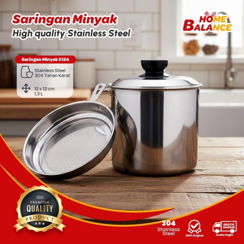5 Rekomendasi saringan minyak oil pot stainless steel awet dan tahan panas, harga di bawah Rp 100 ribu