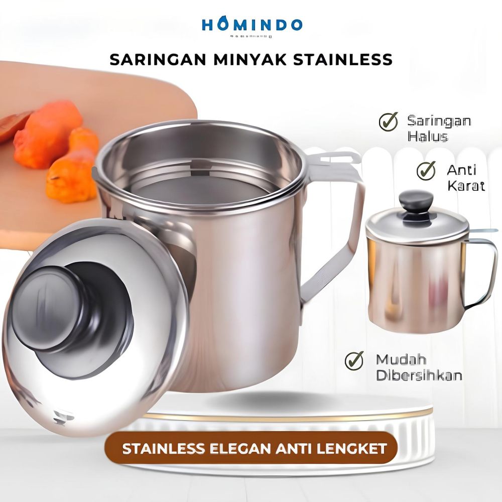 5 Rekomendasi saringan minyak oil pot stainless steel awet dan tahan panas, harga di bawah Rp 100 ribu