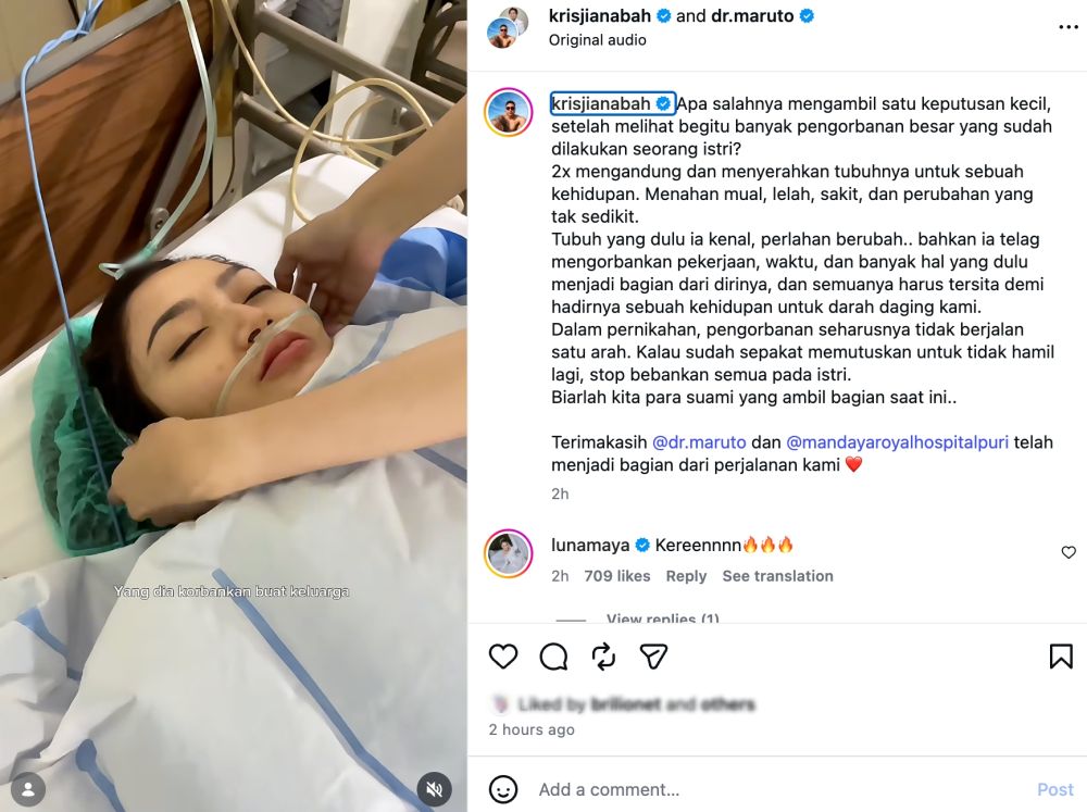 Krisjiana Baharudin putuskan vasektomi, tegaskan bukan soal kehilangan kejantanan tapi tanggung jawab