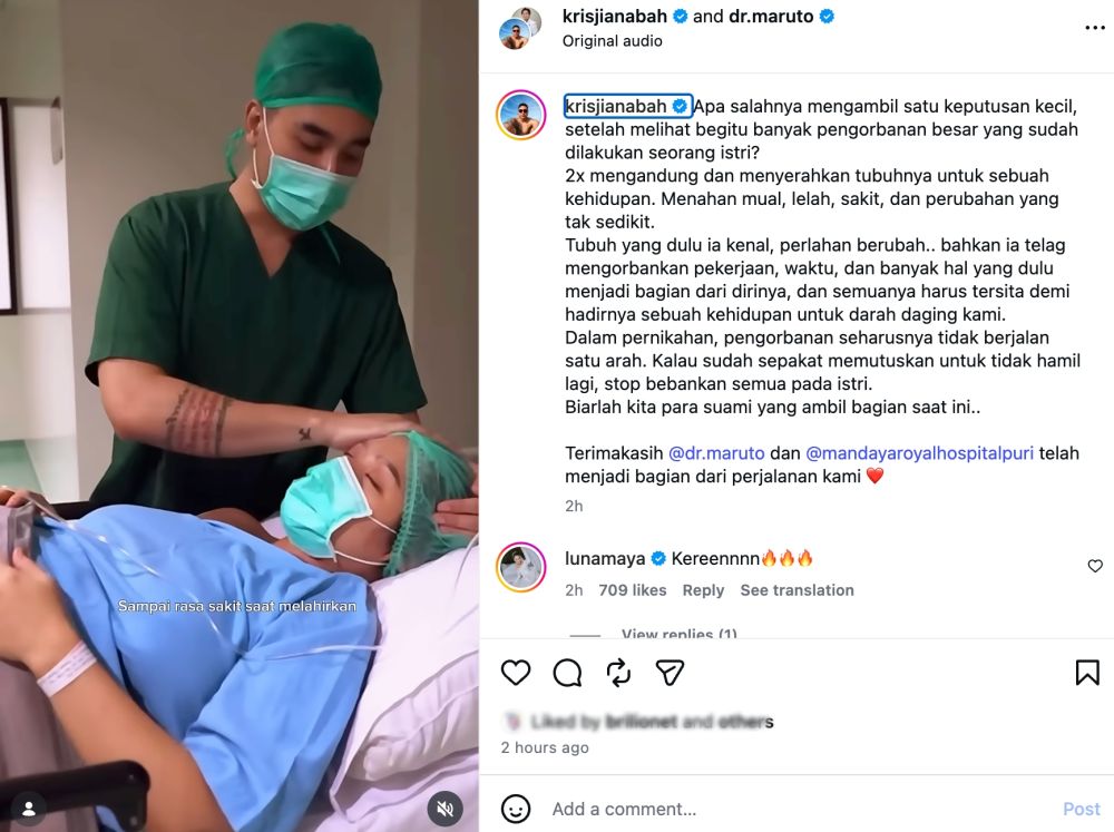 Krisjiana Baharudin putuskan vasektomi, tegaskan bukan soal kehilangan kejantanan tapi tanggung jawab