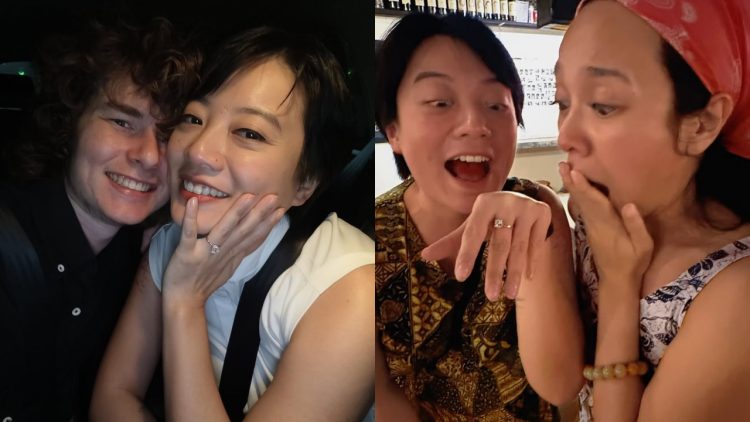 Leony pamer cincin tunangan, bahagianya nular sampai teman sesama artis tanya tema seragam saat nikah