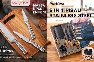 5 Rekomendasi pisau dapur satu set di bawah rp 200 ribu yang reviewnya bagus, cocok untuk hadiah