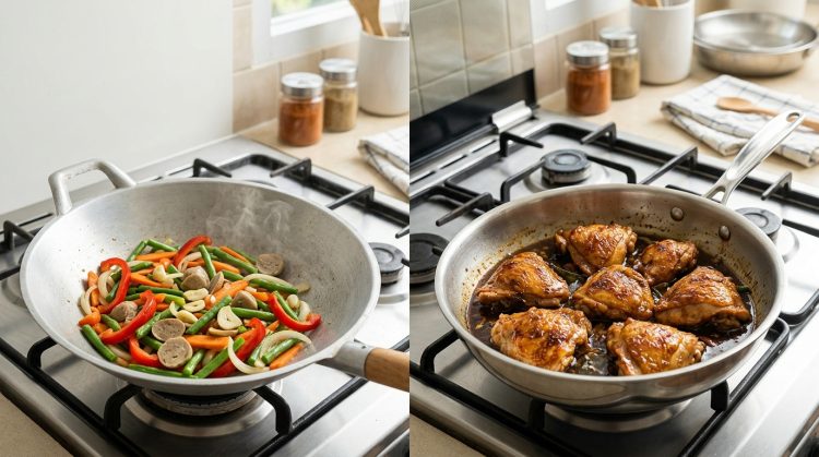 Wajan aluminium vs stainless steel, mana yang lebih praktis untuk masak harian?