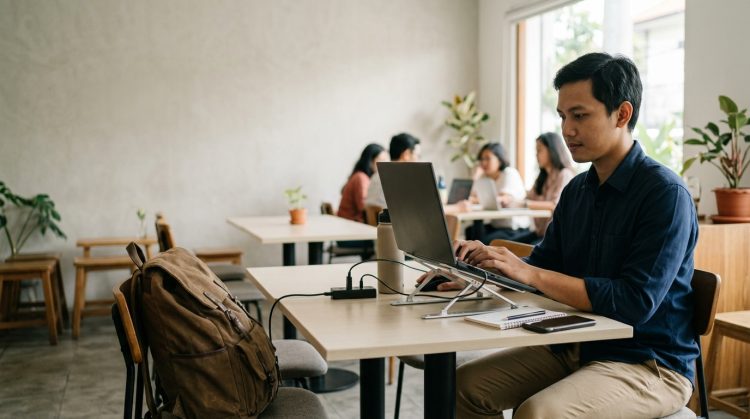 5 Rekomendasi stand laptop portable di bawah Rp100 ribu buat kerja dari mana saja