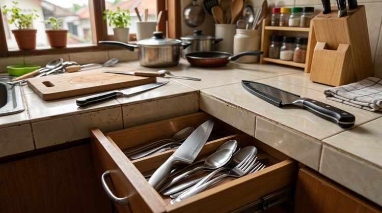 5 Kesalahan menaruh pisau dapur yang bikin cepat tumpul, bukan cuma karena sering dipakai