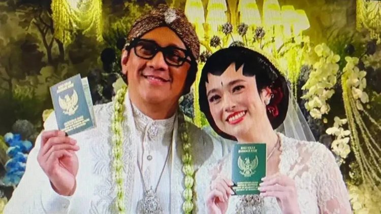 Andre Taulany dan Amanda Rigby resmi jadi suami-istri, pernikahan digelar intimate