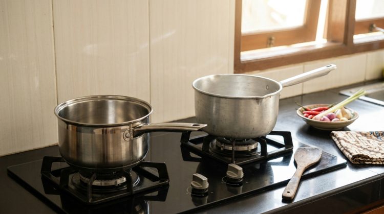 Panci stainless vs aluminium, apa bedanya untuk masak sehari-hari?
