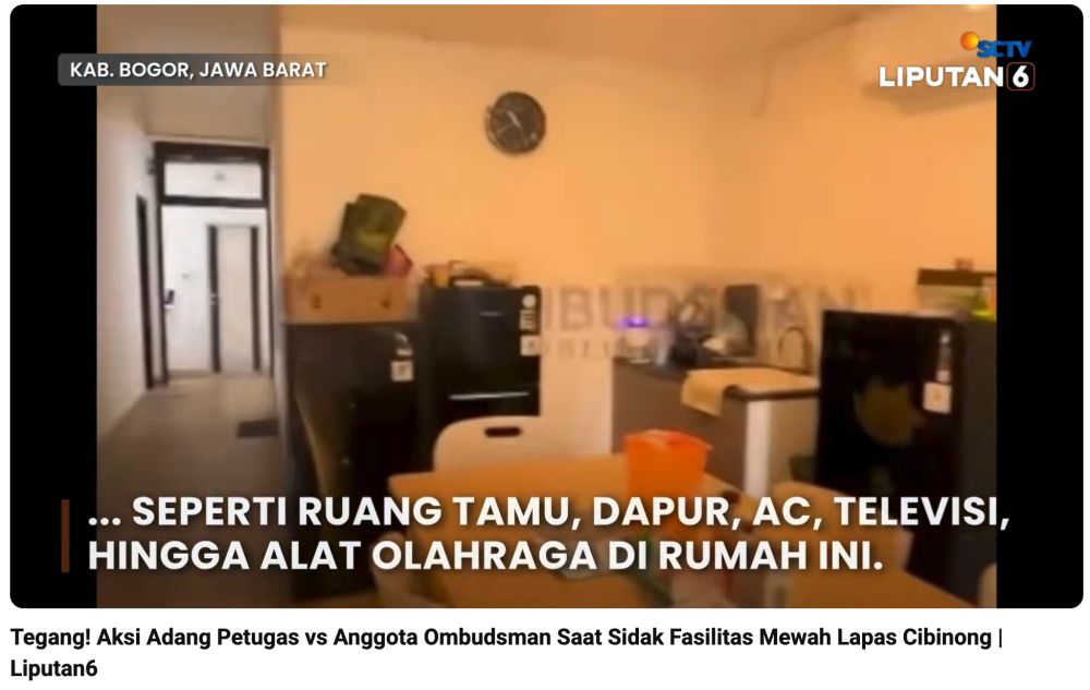 Bukan seperti sel, intip deretan penampakan fasilitas di Lapas Cibinong yang disebut mirip cluster