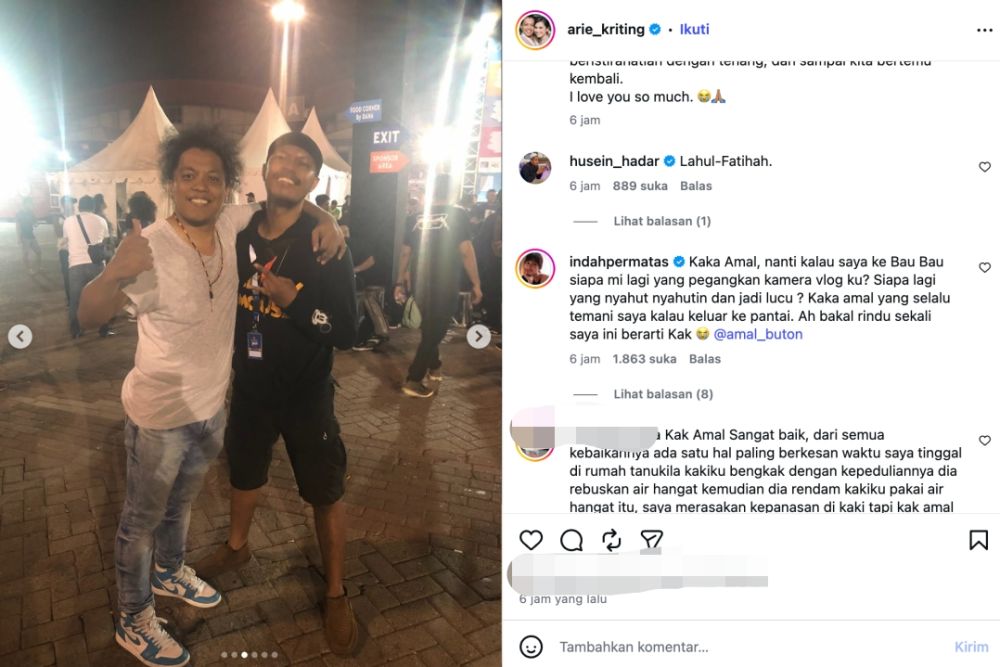 Adik Arie Kriting, Amal Buton meninggal dunia jelang pernikahan 10 Oktober 2026