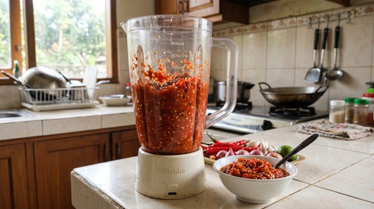 Sambal terlalu kasar padahal ingin lebih halus? Coba urutan menghaluskannya