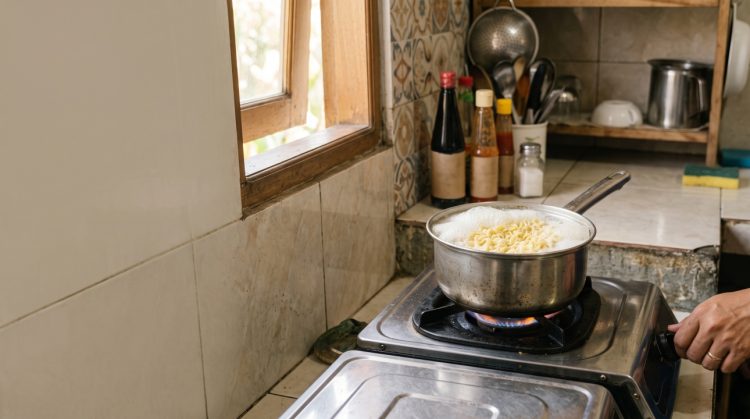 Masak mi instan, air rebusan sering meluap? Coba lakukan ini sebelum ditinggal