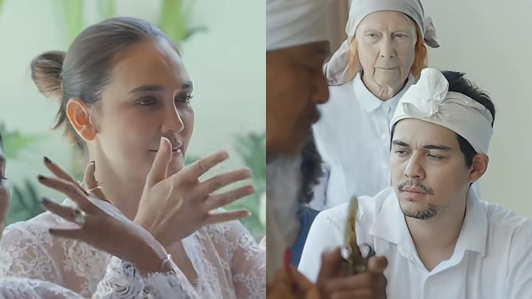 Rumah baru di Bali, Luna Maya dan Maxime Bouttier jalani prosesi melaspas bersama keluarga