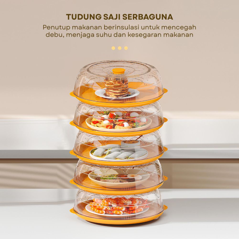 5 Rekomendasi rak tudung saji makanan susun yang awet & estetik, reviewnya bagus di bawah Rp 200 ribu