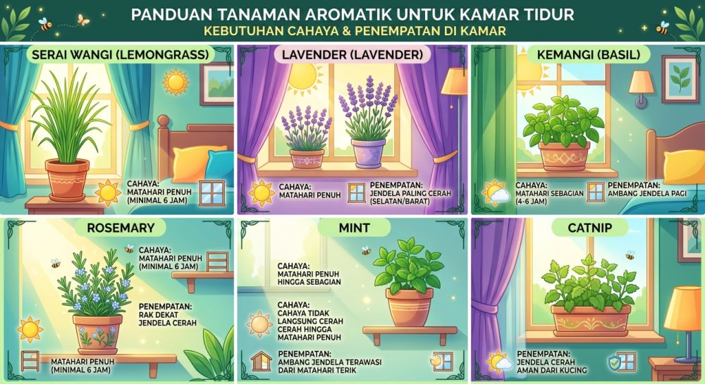 Nyamuk sering masuk kamar? 6 Tanaman aromatik ini bisa jadi pilihan