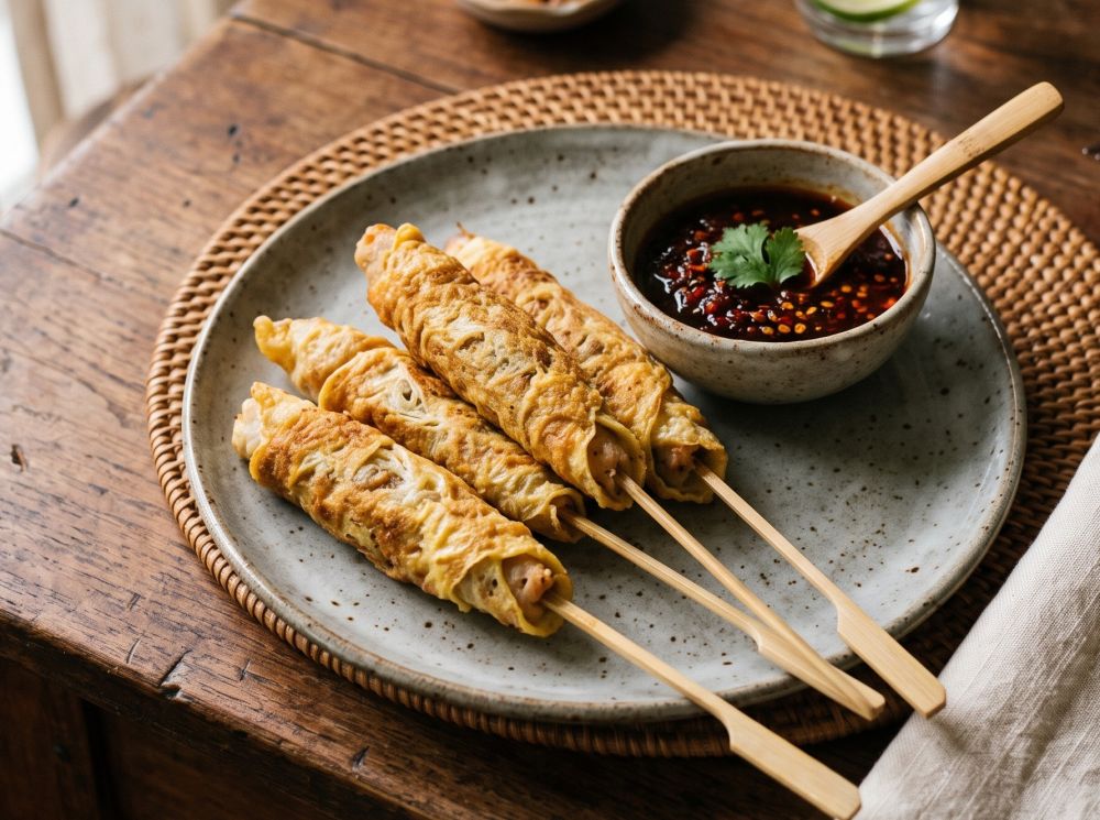 Pingin ngemil tapi takut boncos? Yuk cobain resep sempol telur gulung lezat dengan bahan seadanya ini
