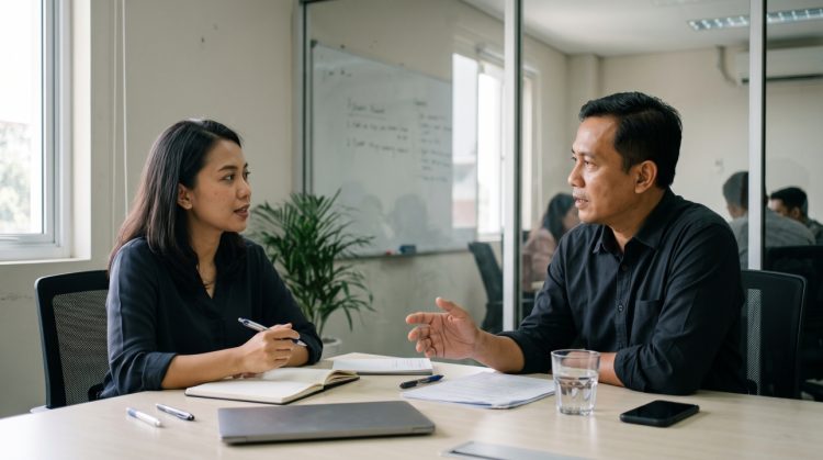 Cara meminta feedback kerja ke atasan tanpa terlihat menuntut