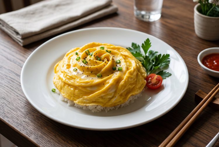 Trik bikin telur omelet ala 'bunga mawar' khas resto bintang lima, caranya gampang pemula pun bisa