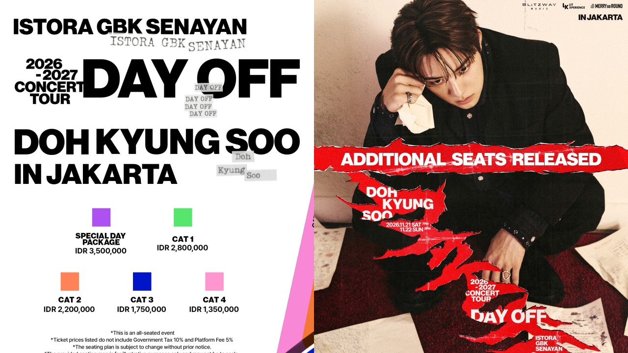 Sudahkah siap sambut Doh Kyung-soo di Jakarta nanti November 2026? Cek cara dapatkan tiketnya di sini