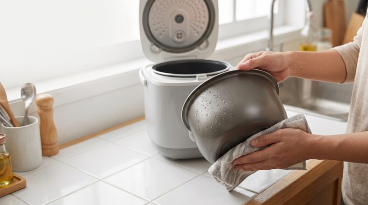 Kenapa bagian luar panci rice cooker perlu dikeringkan sebelum dipasang? Ini alasannya