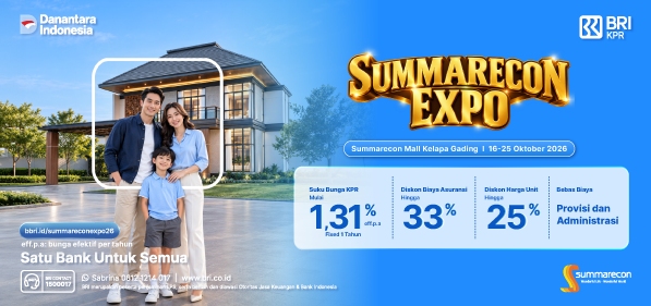 Banyak promo dan diskon di Summarecon Expo 2026, yuk cek penawaran menarik dari BRI KPR