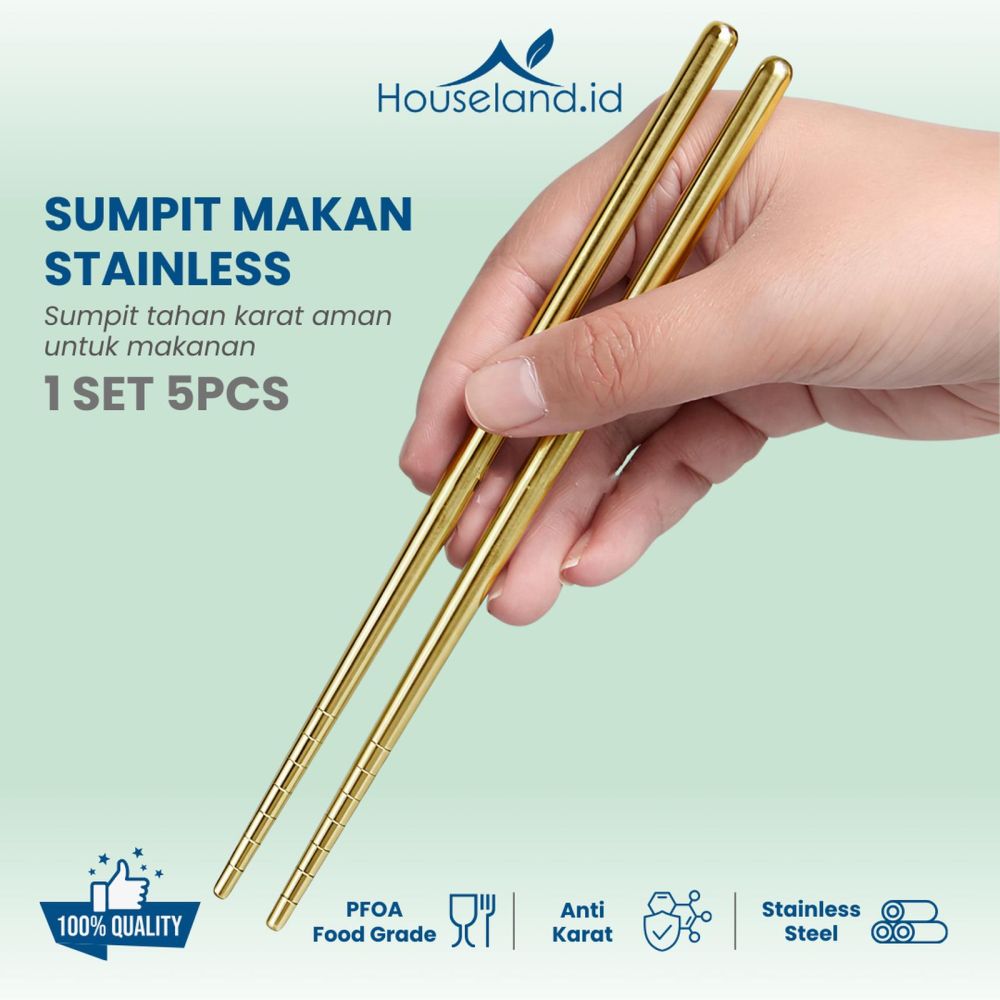 5 Rekomendasi sumpit stainless steel yang reviewnya baik di bawah Rp 50 ribu, lebih higienis dan awet