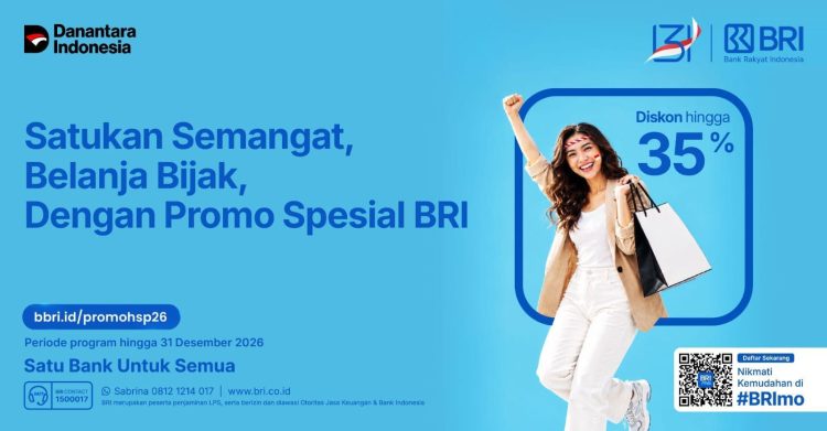 Momen Hari Sumpah Pemuda banjir promo, belanja jadi hemat pakai promo spesial BRI di merchant favorit!